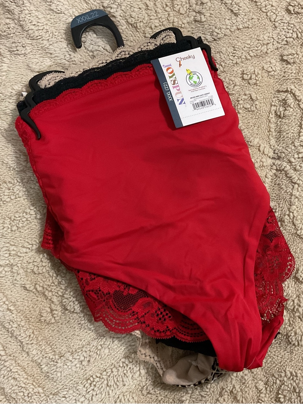 Joyspun High Waist Lace Trim panty Multicolor Sz 3XL NWT